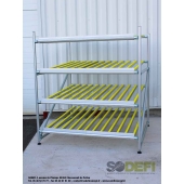 LEAN CONCEPT - Meuble de convoyage statique à 4 niveaux pour picking. SODEFI