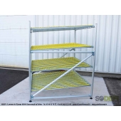 LEAN CONCEPT - Meuble de convoyage statique à 4 niveaux pour picking. SODEFI