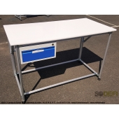 LEAN CONCEPT - Etabli standard ergonomique et modulaire, avec bloc tiroir - SODEFI