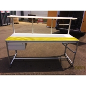 LEAN CONCEPT - Poste de travail ergonomique et modulaire, avec convoyage en rail à galets. Conception robuste et évolutive. par SODEFI