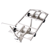 Le chariot monotrace est particulièrement adapté pour la réalisation de train logistique, pour l'approvisionnement des lignes de production et d'assemblage. L'avantage réside dans le fait que tous les chariots d'un train logistique parcourt la même trajectoire.