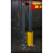 METALCHOC - sabot métallique de face pour la protection des rayonnages lourds et racks à palettes. Sabot en acier personnalisable, Made in France, SODEFI